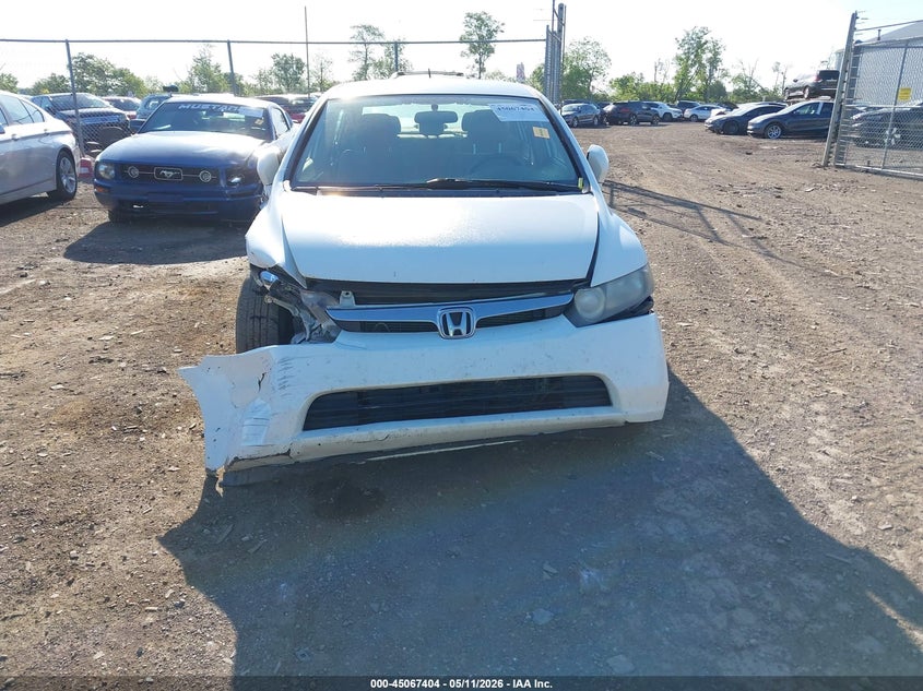 2008 Honda Civic VIN JHMFA36278S006040 IAAI salvage auction — RIGHT FRONT, Clear (Indiana), sold $275 on 2026-07-09 (photo 6)