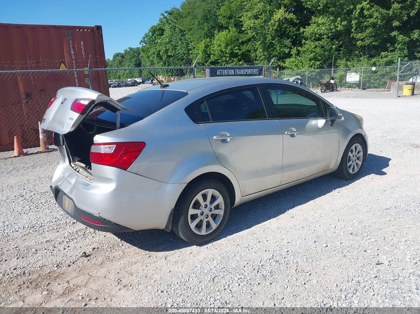 2015 Kia Rio VIN KNADM4A32F6451410 IAAI salvage auction — REAR END, Salvage (Kentucky), sold $300 on 2026-07-28 (photo 4)