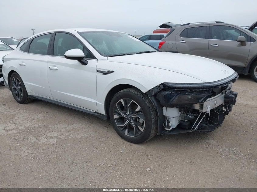 2025 Hyundai Sonata VIN KMHL64JA3SA493174 IAAI salvage auction — LEFT FRONT, Non-Repairable (Texas), sold $7,800 on 2026-07-06 (photo 1)