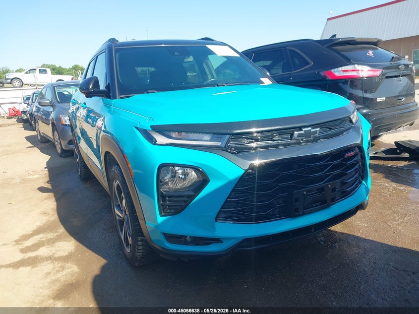 2022 Chevrolet Trailblazer VIN KL79MUSL3NB017555 IAAI salvage auction — REAR END, Clear (Oklahoma), sold $5,200 on 2026-07-22 (photo 1)