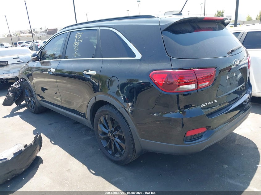 2020 Kia Sorento VIN 5XYPG4A59LG693757 IAAI salvage auction — FRONT END, Salvage Title, sold $2,300 on 2026-09-02 (photo 3)