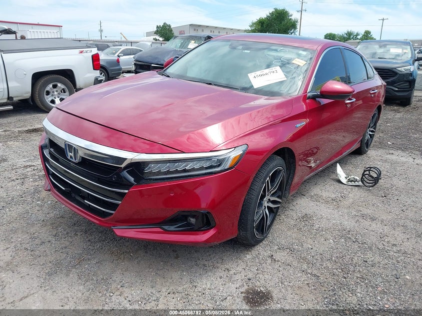 2021 Honda Accord VIN 1HGCV3F91MA008924 IAAI salvage auction — RIGHT FRONT, Junk (Oklahoma), sold $7,250 on 2026-07-28 (photo 2)