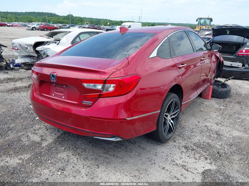 2021 Honda Accord VIN 1HGCV3F91MA008924 IAAI salvage auction — RIGHT FRONT, Junk (Oklahoma), sold $7,250 on 2026-07-28 (photo 4)