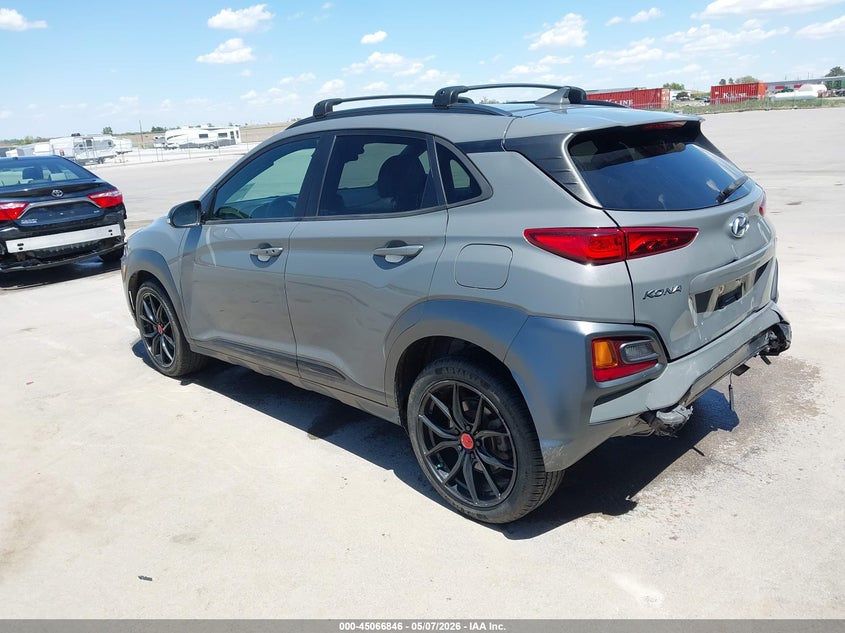2021 Hyundai Kona VIN KM8K6CA50MU698266 IAAI salvage auction — REAR END, Salvage (Iowa), sold $4,300 on 2026-07-09 (photo 3)