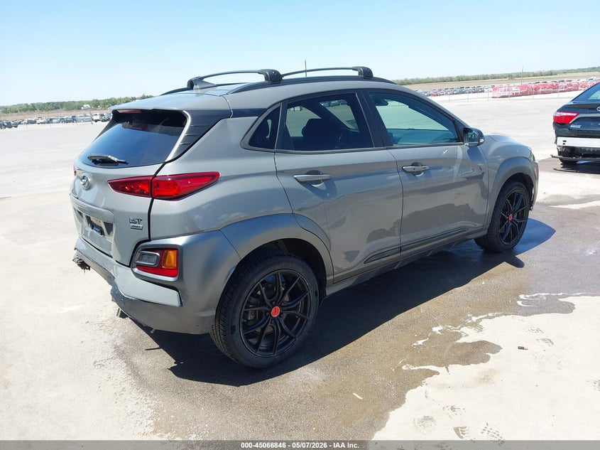 2021 Hyundai Kona VIN KM8K6CA50MU698266 IAAI salvage auction — REAR END, Salvage (Iowa), sold $4,300 on 2026-07-09 (photo 4)