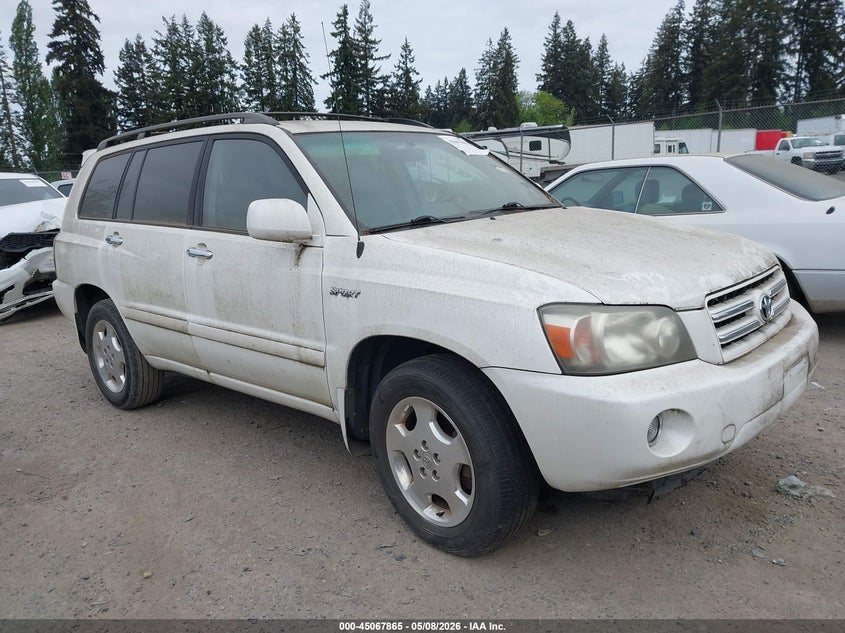 2007 Toyota Highlander VIN JTEGP21AX70137336 IAAI salvage auction — FRONT END, Clear (Washington), sold $850 on 2026-07-15 (photo 1)