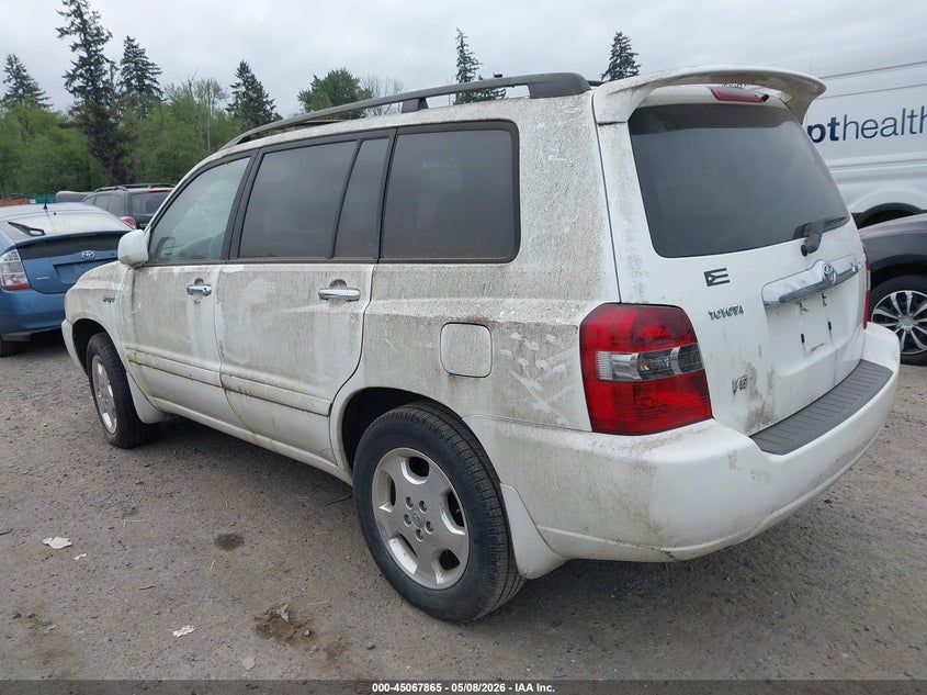 2007 Toyota Highlander VIN JTEGP21AX70137336 IAAI salvage auction — FRONT END, Clear (Washington), sold $850 on 2026-07-15 (photo 3)