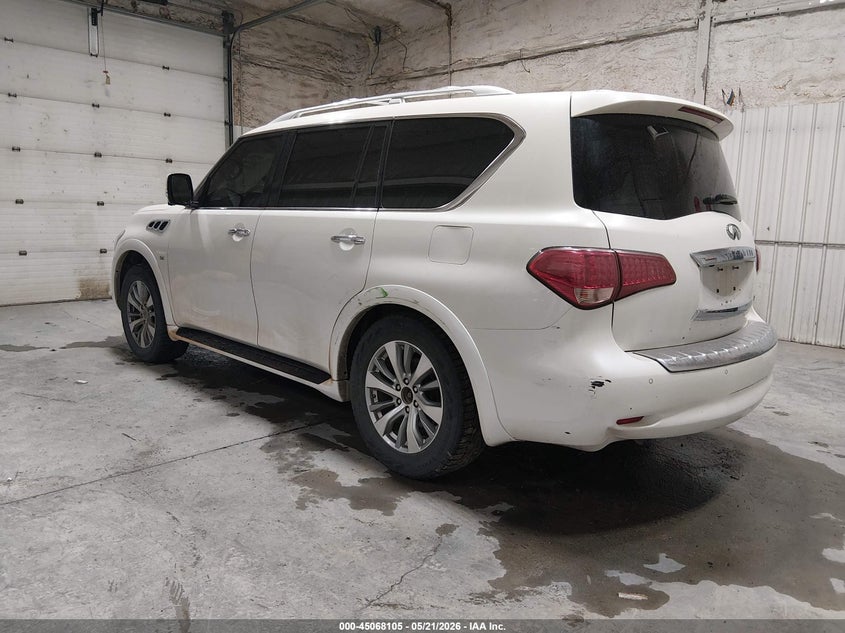 2016 Infiniti Qx80 VIN JN8AZ2ND4G9801087 IAAI salvage auction — FRONT END, Salvage (Idaho), sold $3,675 on 2026-07-17 (photo 3)