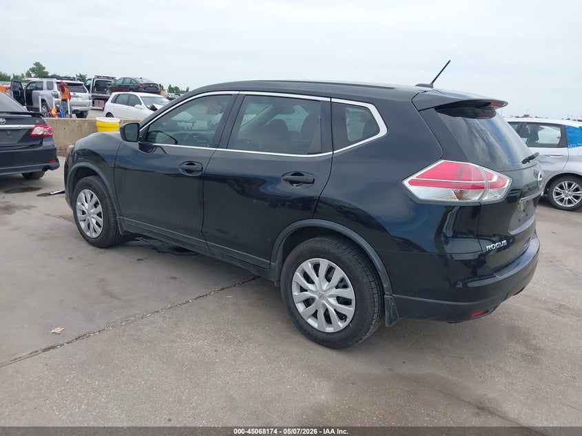2016 Nissan Rogue VIN JN8AT2MT7GW030541 IAAI salvage auction — RIGHT SIDE, Original (Texas), sold $3,025 on 2026-07-08 (photo 3)