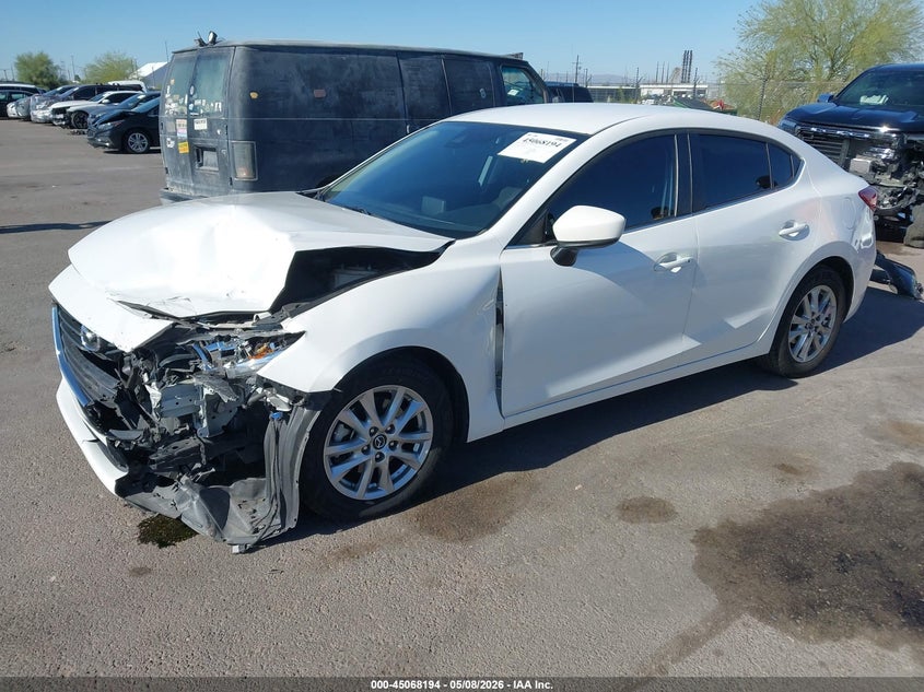 2018 Mazda 3 VIN 3MZBN1U74JM198357 IAAI salvage auction — LEFT FRONT, Salvage (Arizona), sold $3,150 on 2026-07-09 (photo 2)