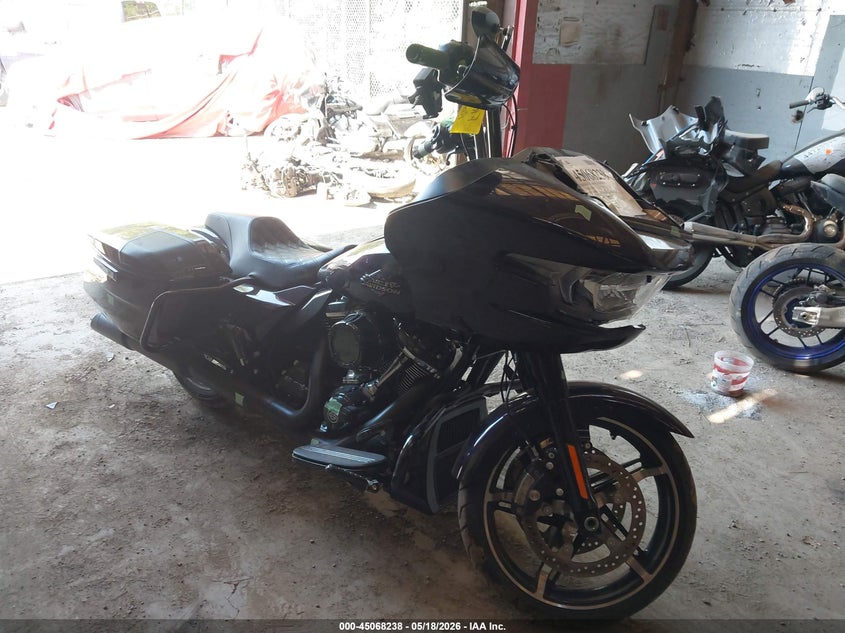 2025 Harley-davidson Road glide VIN 1HD1KH718SB619950 IAAI salvage auction — LEFT FRONT, Salvage - Greater Than 75% (Maryland), sold $11,350 on 2026-07-22 (photo 1)