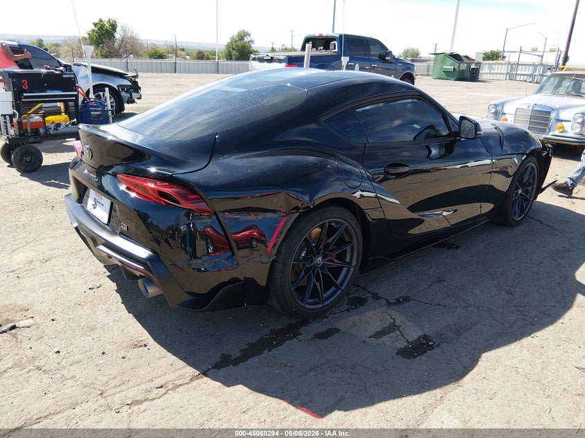 2026 Toyota Supra VIN WZ1DB0G01TW076119 IAAI salvage auction — LEFT FRONT, Salvage (New Mexico), sold $23,500 on 2026-07-13 (photo 4)