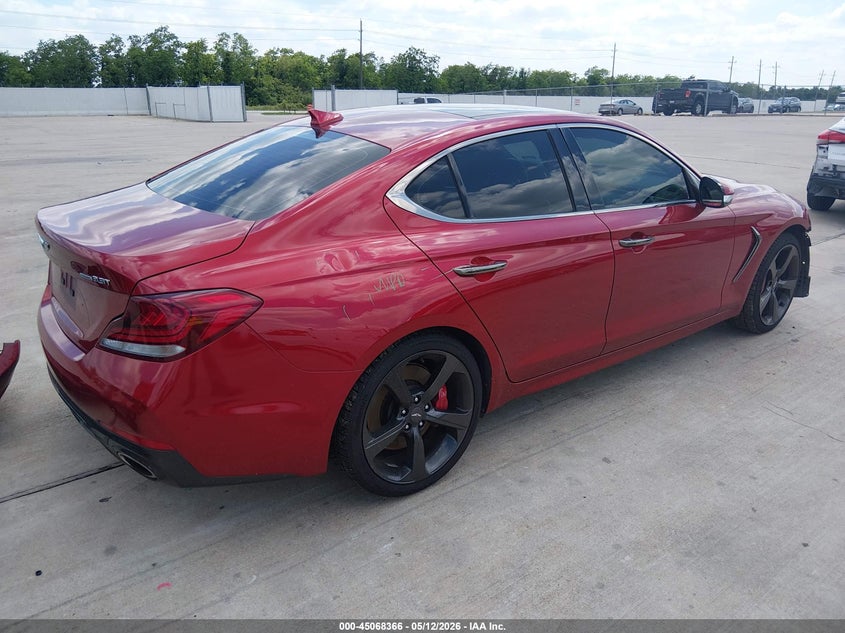 2019 Genesis G70 VIN KMTG34LE0KU019858 IAAI salvage auction — FRONT END, Original (Texas), sold $5,500 on 2026-07-24 (photo 4)