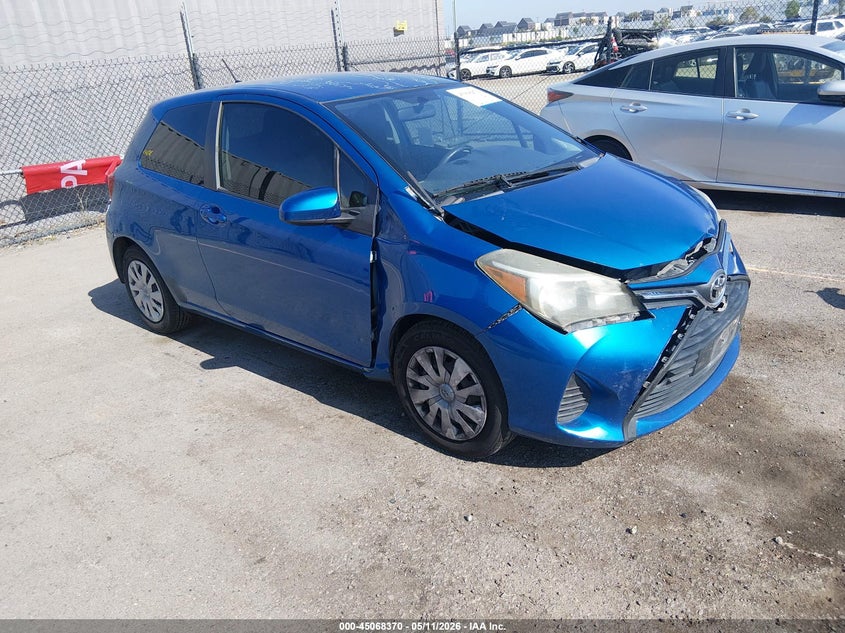 2016 Toyota Yaris VIN VNKJTUD33GA059790 IAAI salvage auction — FRONT END, Salvage (California), sold $1,125 on 2026-07-20 (photo 1)