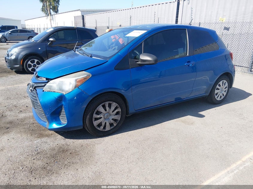 2016 Toyota Yaris VIN VNKJTUD33GA059790 IAAI salvage auction — FRONT END, Salvage (California), sold $1,125 on 2026-07-20 (photo 2)