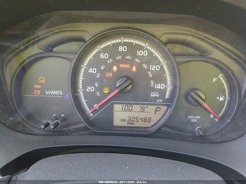 2016 Toyota Yaris VIN VNKJTUD33GA059790 IAAI salvage auction — FRONT END, Salvage (California), sold $1,125 on 2026-07-20 (photo 7)