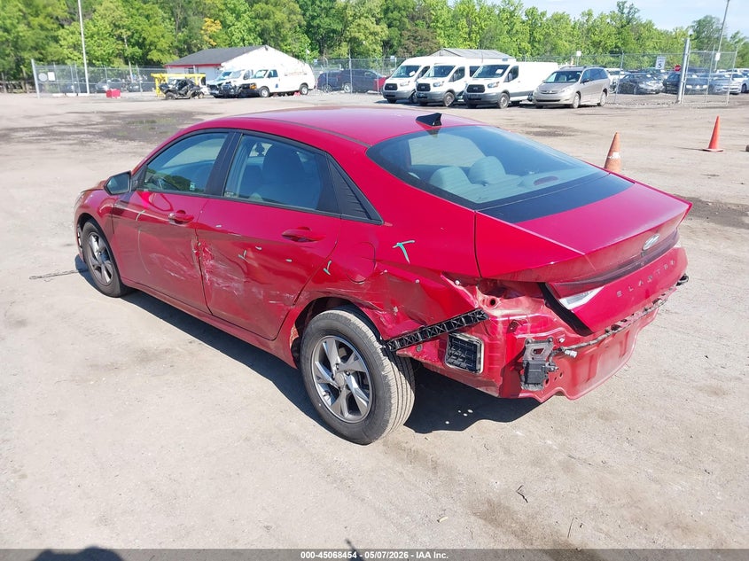 2021 Hyundai Elantra VIN 5NPLL4AG0MH014819 IAAI salvage auction — LEFT REAR, Salvage - Greater Than 75% (Maryland), sold $2,450 on 2026-07-28 (photo 3)