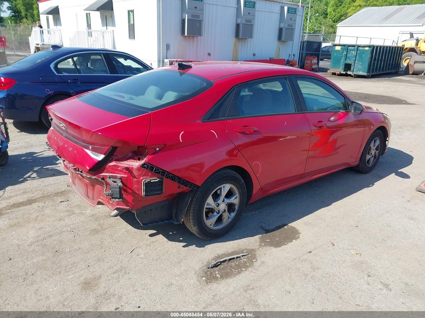 2021 Hyundai Elantra VIN 5NPLL4AG0MH014819 IAAI salvage auction — LEFT REAR, Salvage - Greater Than 75% (Maryland), sold $2,450 on 2026-07-28 (photo 4)
