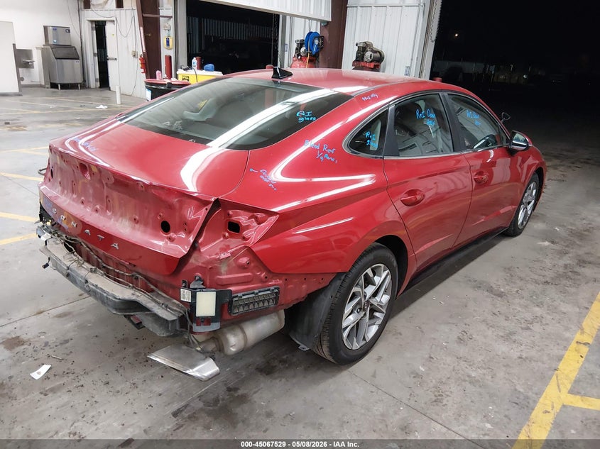 2021 Hyundai Sonata VIN 5NPEL4JA1MH088318 IAAI salvage auction — FRONT & REAR, Salvage (Arizona), sold $3,050 on 2026-07-28 (photo 4)