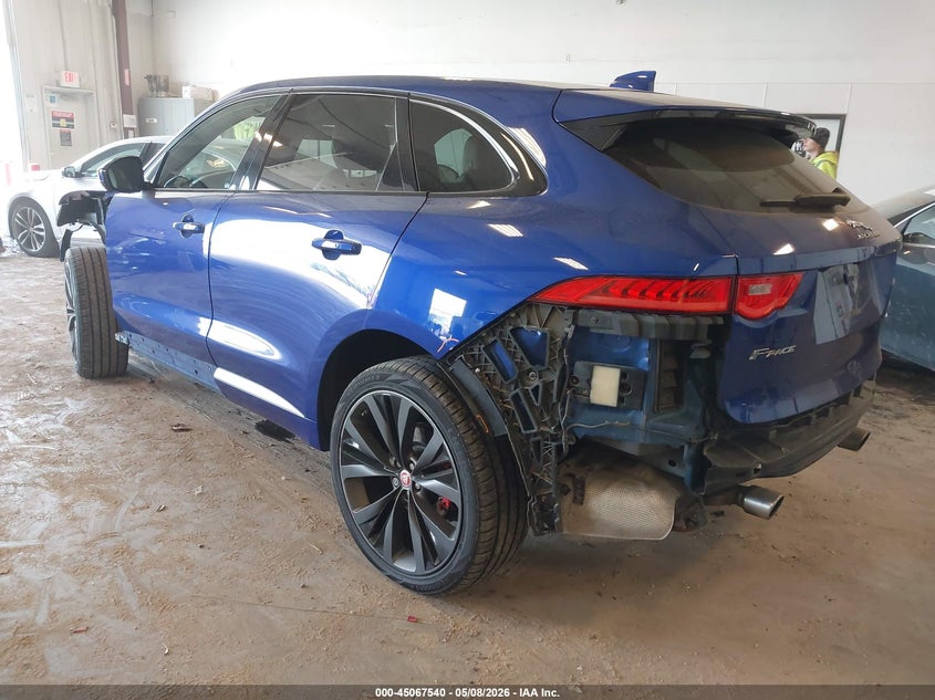 2017 Jaguar F-pace VIN SADCP2BV0HA050436 IAAI salvage auction — FRONT & REAR, Clear (Michigan), sold $4,750 on 2026-07-28 (photo 3)
