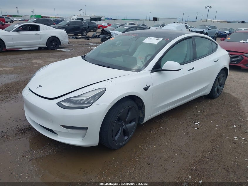 2019 Tesla Model 3 VIN 5YJ3E1EA4KF332520 IAAI salvage auction — HAIL, Original (Texas), sold $6,950 on 2026-07-23 (photo 2)