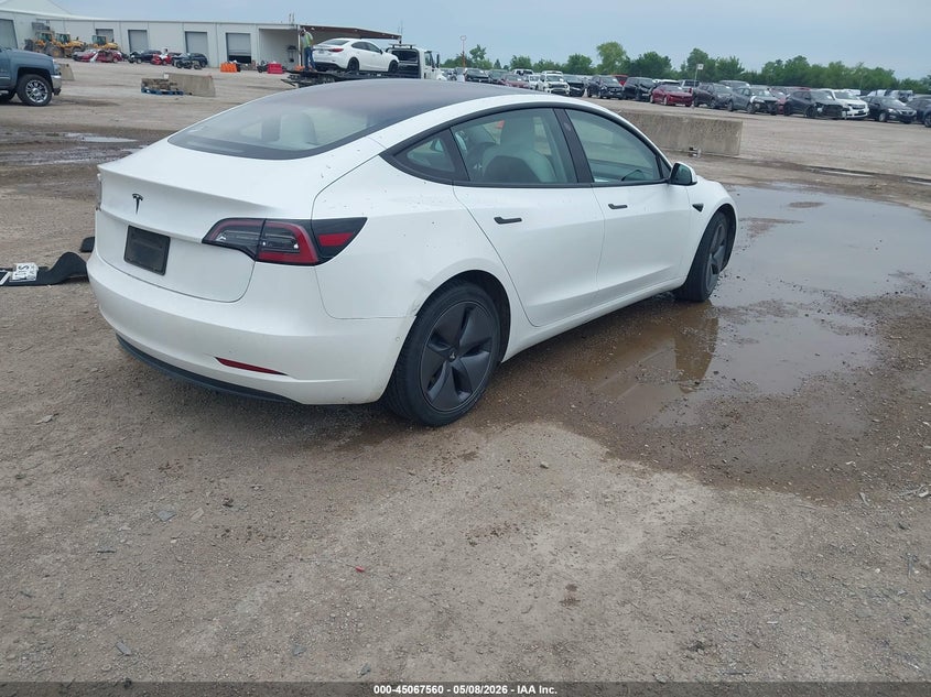 2019 Tesla Model 3 VIN 5YJ3E1EA4KF332520 IAAI salvage auction — HAIL, Original (Texas), sold $6,950 on 2026-07-23 (photo 4)