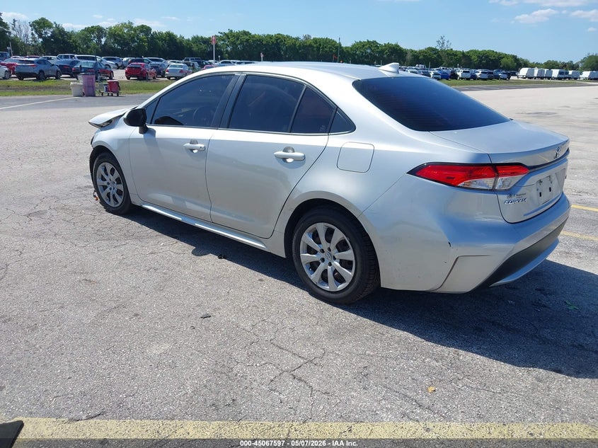 2021 Toyota Corolla VIN JTDEPMAE2MJ126251 IAAI salvage auction — FRONT END, Rebuildable (Florida), sold $4,925 on 2026-07-09 (photo 3)