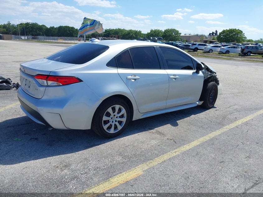 2021 Toyota Corolla VIN JTDEPMAE2MJ126251 IAAI salvage auction — FRONT END, Rebuildable (Florida), sold $4,925 on 2026-07-09 (photo 4)