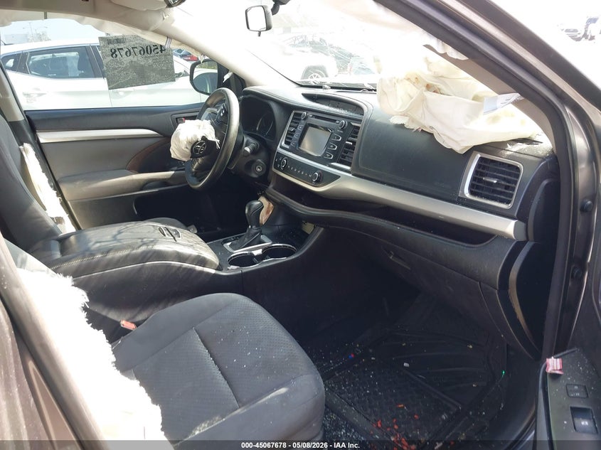 2014 Toyota Highlander VIN 5TDZARFH5ES009027 IAAI salvage auction — FRONT END, Salvage (California), sold $2,350 on 2026-07-07 (photo 5)