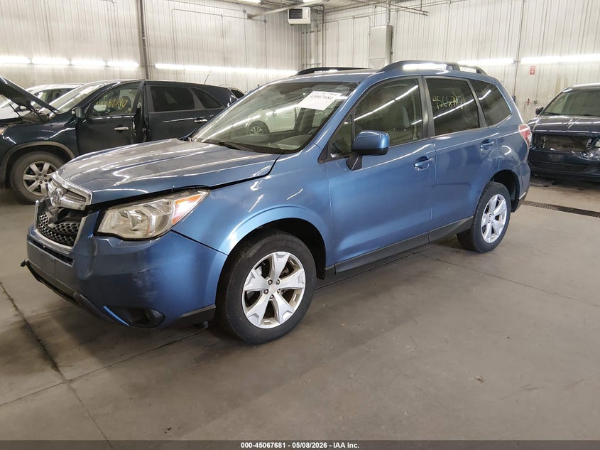 2016 Subaru Forester VIN JF2SJAFC6GH467224 IAAI salvage auction — RIGHT FRONT, Salvage (Minnesota), sold $225 on 2026-07-28 (photo 2)