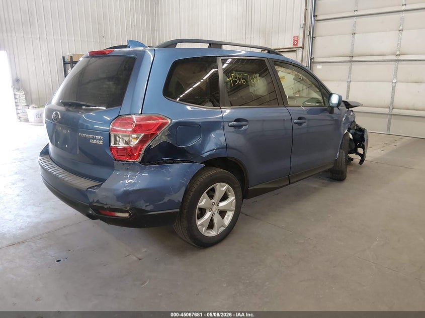 2016 Subaru Forester VIN JF2SJAFC6GH467224 IAAI salvage auction — RIGHT FRONT, Salvage (Minnesota), sold $225 on 2026-07-28 (photo 4)