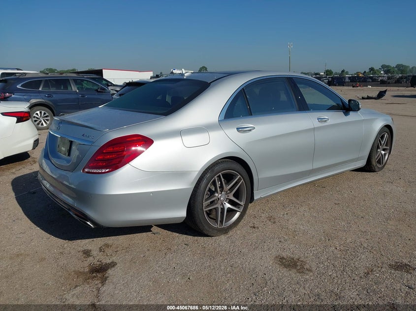 2016 Mercedes-benz S-klasse VIN WDDUG8FBXGA247668 IAAI salvage auction — FRONT END, Original (Texas), sold $15,200 on 2026-07-09 (photo 4)
