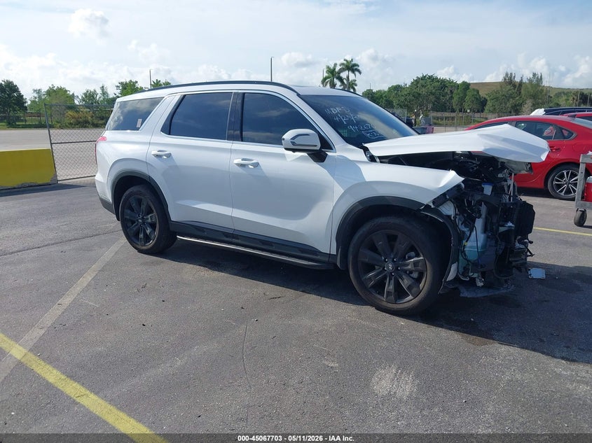 2025 Hyundai Palisade VIN KM8R34GEXSU942670 IAAI salvage auction — FRONT END, Rebuildable (Florida), sold $11,225 on 2026-07-24 (photo 1)