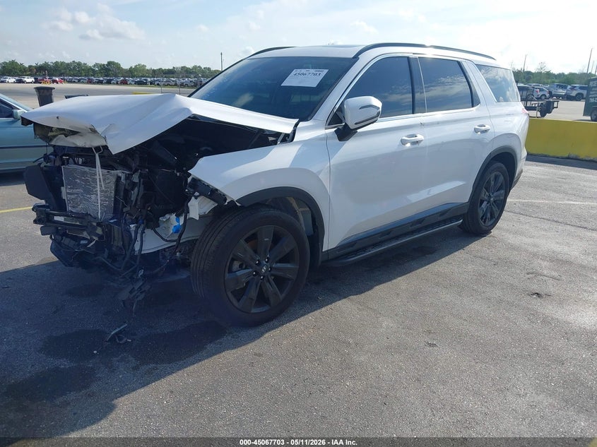 2025 Hyundai Palisade VIN KM8R34GEXSU942670 IAAI salvage auction — FRONT END, Rebuildable (Florida), sold $11,225 on 2026-07-24 (photo 2)