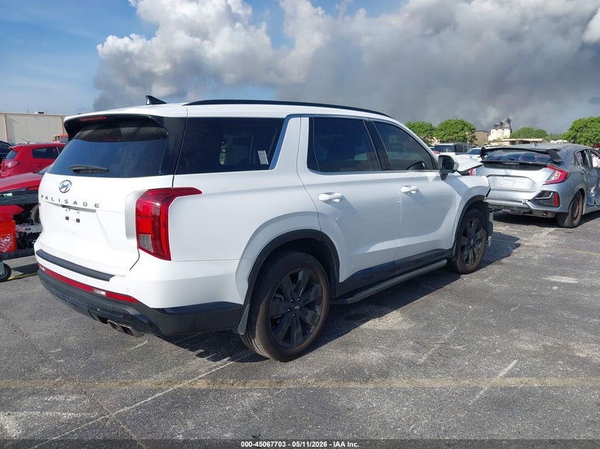 2025 Hyundai Palisade VIN KM8R34GEXSU942670 IAAI salvage auction — FRONT END, Rebuildable (Florida), sold $11,225 on 2026-07-24 (photo 4)