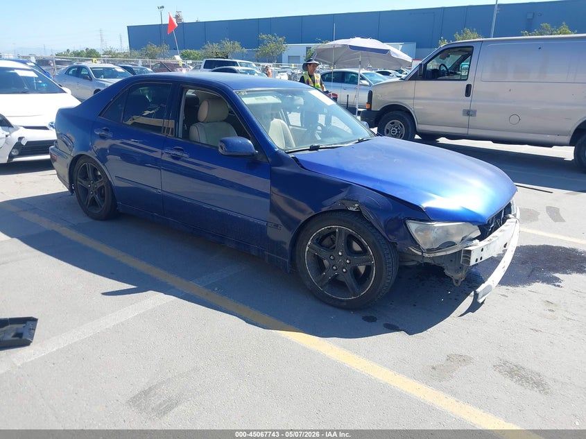 2002 Lexus Is 300 VIN JTHBD192X20054415 IAAI salvage auction — FRONT END, Salvage (California), sold $625 on 2026-07-13 (photo 1)