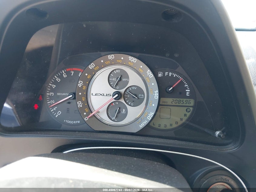 2002 Lexus Is 300 VIN JTHBD192X20054415 IAAI salvage auction — FRONT END, Salvage (California), sold $625 on 2026-07-13 (photo 7)