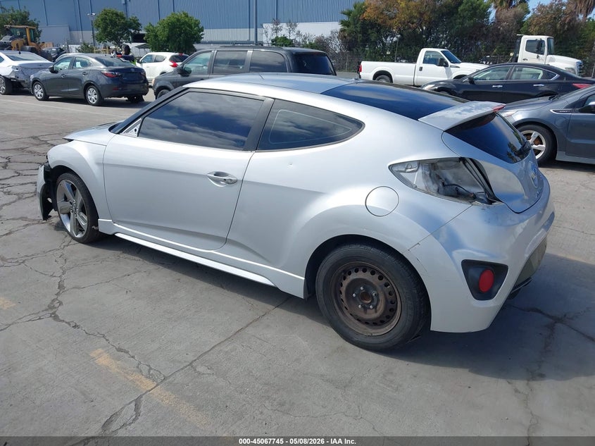 2015 Hyundai Veloster VIN KMHTC6AE8FU225880 IAAI salvage auction — ENGINE DAMAGE, Salvage (California), sold $375 on 2026-07-13 (photo 3)