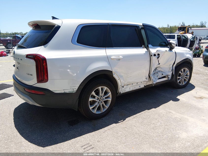 2020 Kia Telluride VIN 5XYP24HC5LG017759 IAAI salvage auction — RIGHT SIDE, Certificate Of Destruction (Florida), sold $4,700 on 2026-07-06 (photo 4)