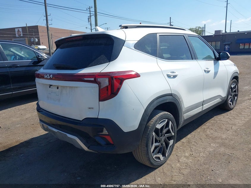 2024 Kia Seltos VIN KNDETCA72R7593889 IAAI salvage auction — FRONT & REAR, Clear (Michigan), sold $6,300 on 2026-07-15 (photo 4)