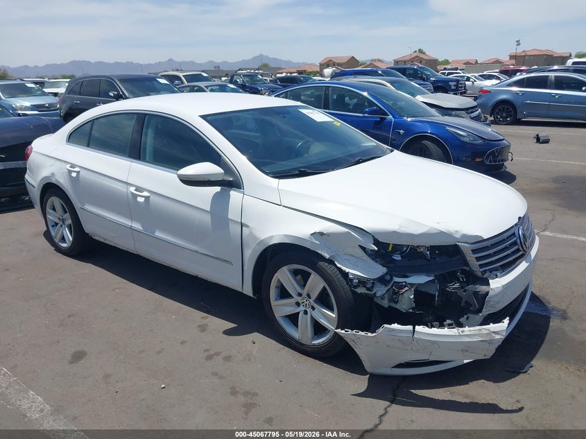 2013 Volkswagen Passat cc VIN WVWBP7AN9DE550006 IAAI salvage auction — RIGHT FRONT, Salvage (Arizona), sold $1,600 on 2026-07-07 (photo 1)