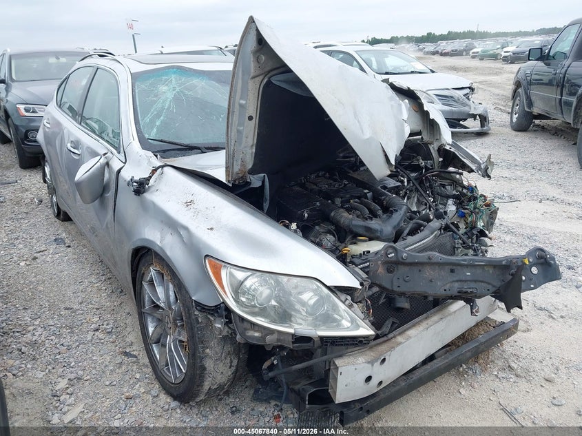 2008 Lexus Ls VIN JTHBL46F185060546 IAAI salvage auction — ROLLOVER, Salvage (North Carolina), sold $550 on 2026-07-08 (photo 1)