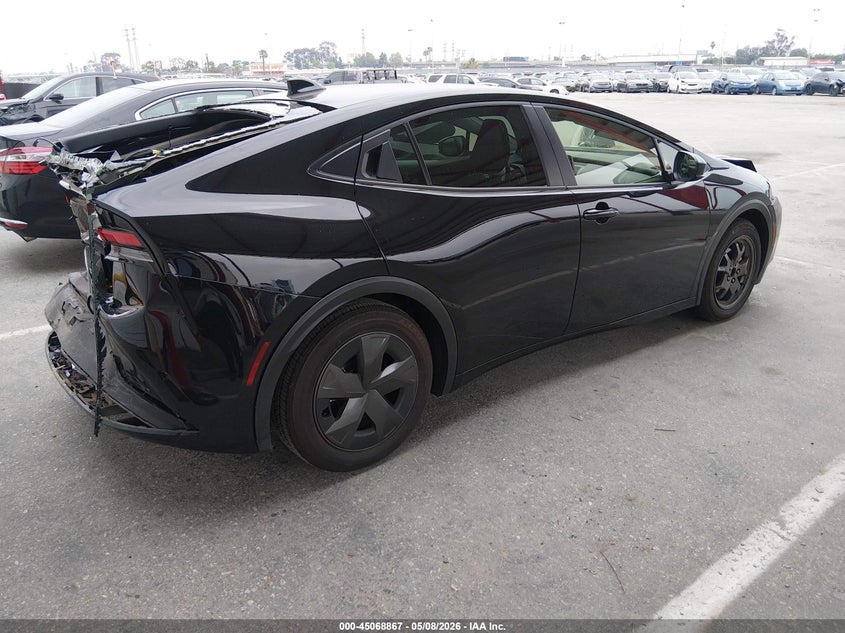 2026 Toyota Prius VIN JTDACAAU8T3066849 IAAI salvage auction — FRONT & REAR, Salvage (California), sold $5,850 on 2026-07-13 (photo 4)