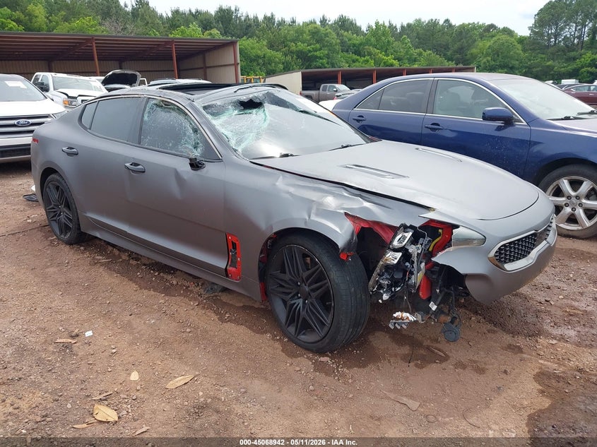 2022 Kia Stinger VIN KNAE45LC9N6104503 IAAI salvage auction — FRONT END, Salvage (Alabama), sold $1,600 on 2026-07-22 (photo 1)