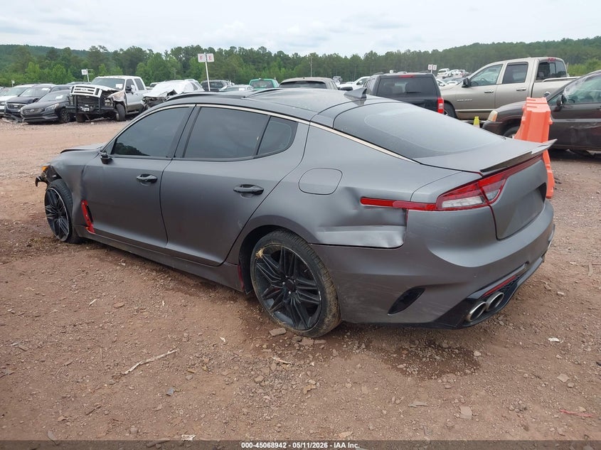 2022 Kia Stinger VIN KNAE45LC9N6104503 IAAI salvage auction — FRONT END, Salvage (Alabama), sold $1,600 on 2026-07-22 (photo 3)