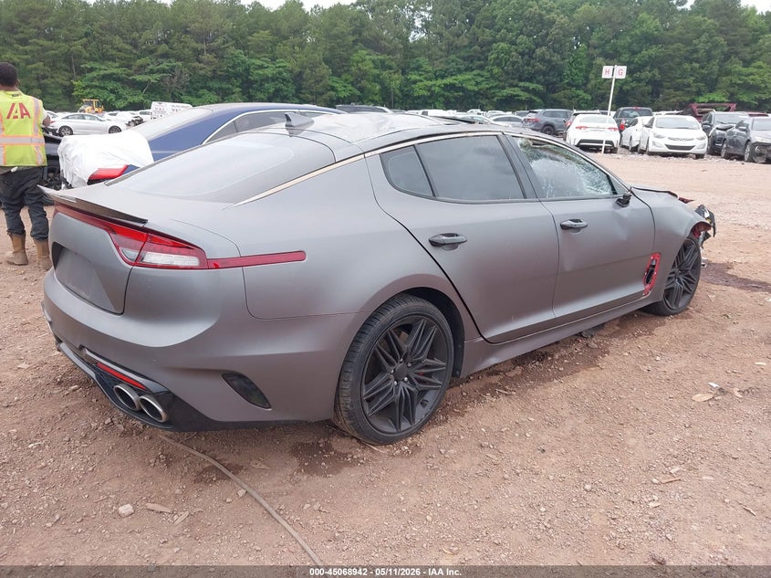2022 Kia Stinger VIN KNAE45LC9N6104503 IAAI salvage auction — FRONT END, Salvage (Alabama), sold $1,600 on 2026-07-22 (photo 4)