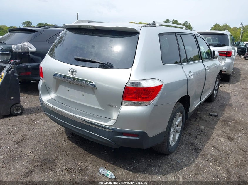 2013 Toyota Highlander VIN 5TDBK3EH2DS213148 IAAI salvage auction — FRONT END, Salvage (Idaho), sold $3,650 on 2026-07-07 (photo 4)