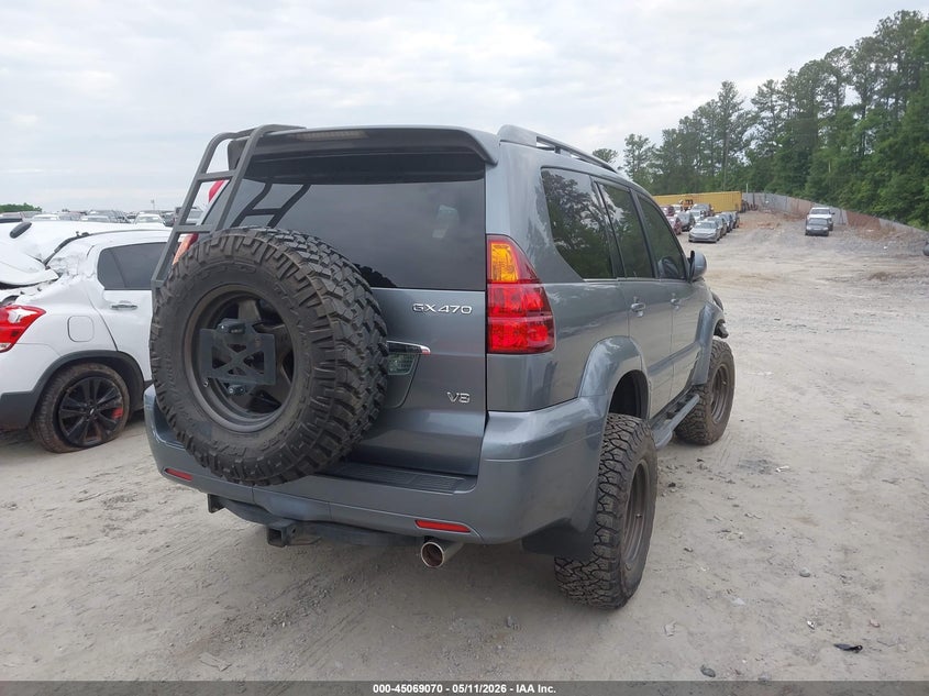 2004 Lexus Gx 470 VIN JTJBT20X440063727 IAAI salvage auction — LEFT FRONT, Salvage (Georgia), sold $3,700 on 2026-07-11 (photo 4)