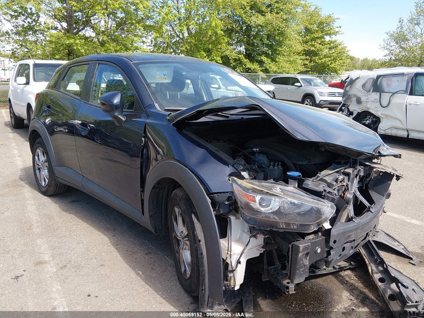 2017 Mazda Cx-3 VIN JM1DKFB76H0162333 IAAI salvage auction — FRONT END, Salvage (New Jersey), sold $1,250 on 2026-07-20 (photo 1)