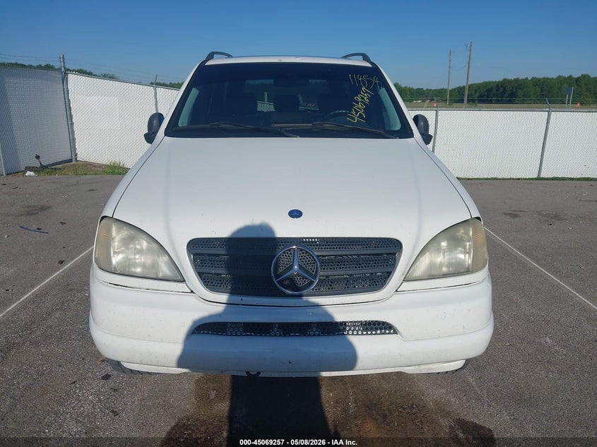 1999 Mercedes-benz M-klasse VIN 4JGAB72E1XA076648 IAAI salvage auction — FRONT END, Clear (Indiana), sold $600 on 2026-07-09 (photo 6)